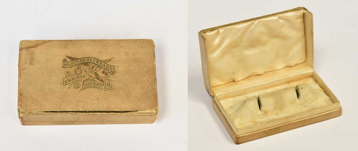 jewelry box, top and inside veiw