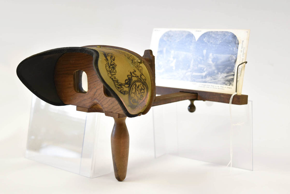 stereoscope shown from the side