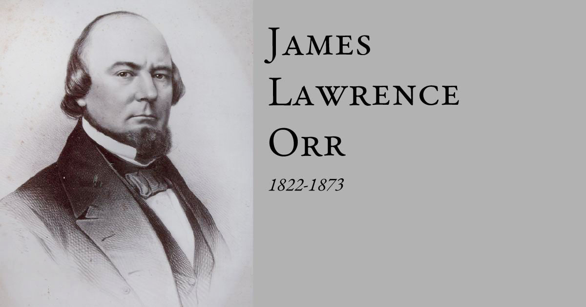 James Lawrence Orr  1822-1873