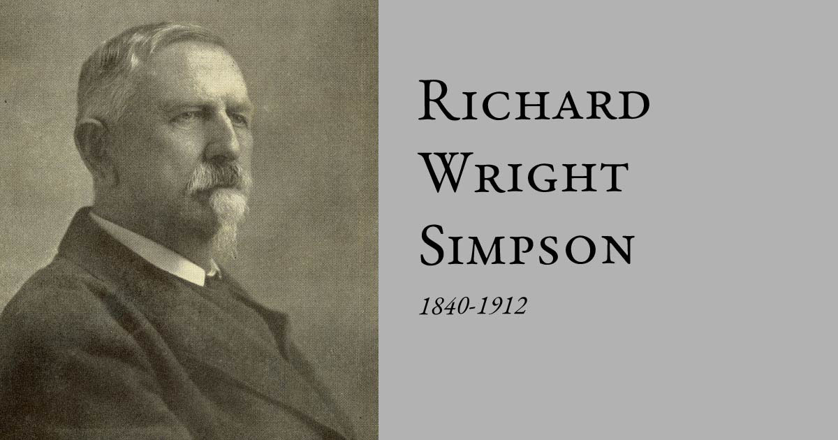 Richard Wright Simpson, Sr.  1840-1912