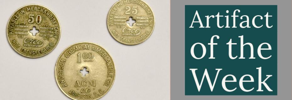 three gold colored coins, our artifact of the week