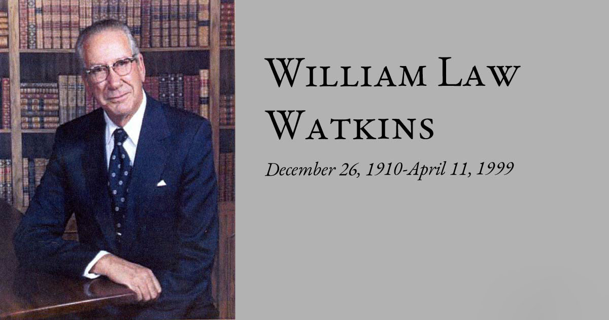William Law Watkins  December 26, 1910-April 11, 1999