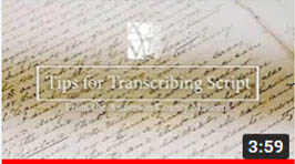 video presentation about transcribing script